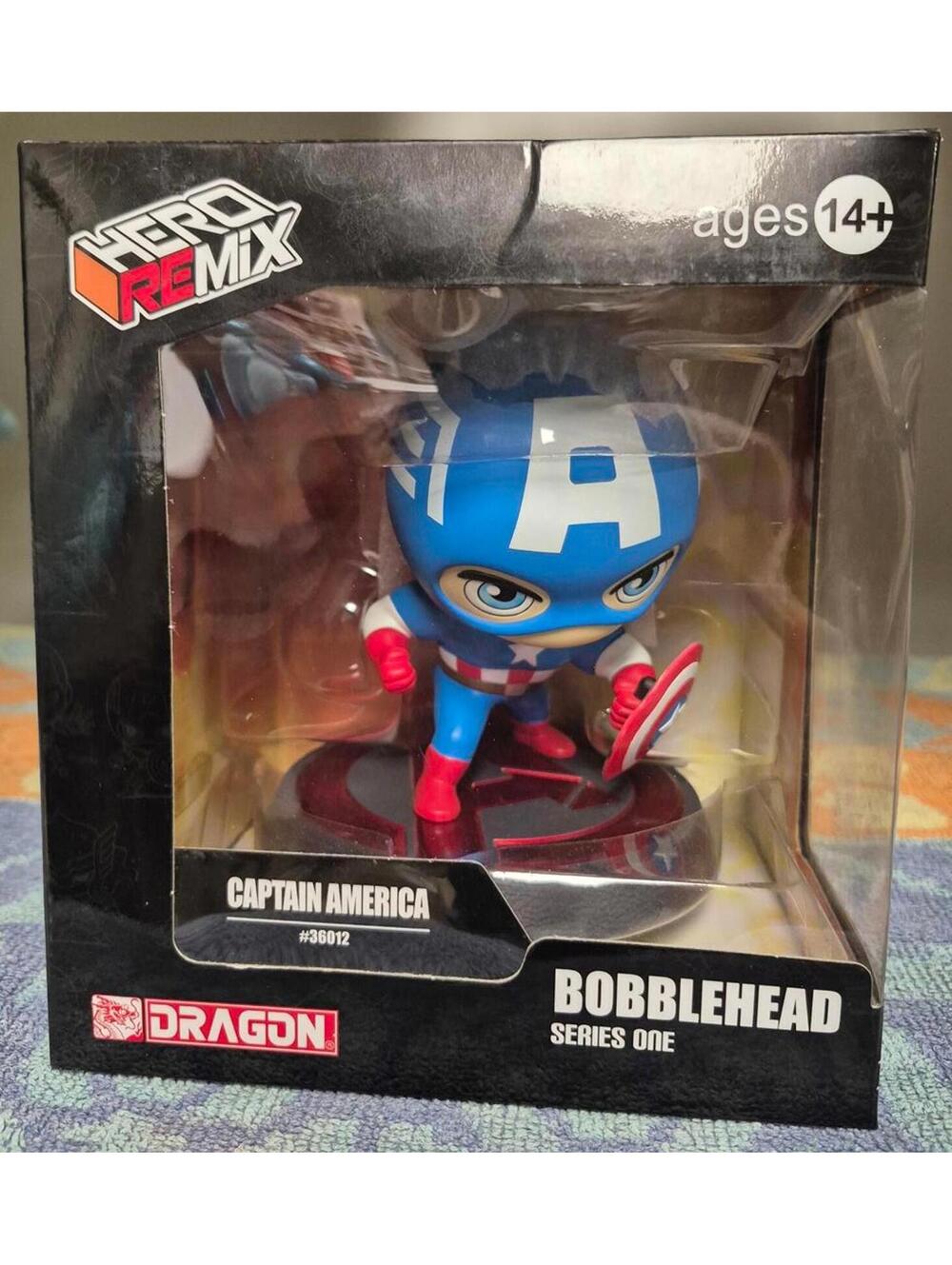 Hero Remix Captain America Marvel Bobblehead Series One